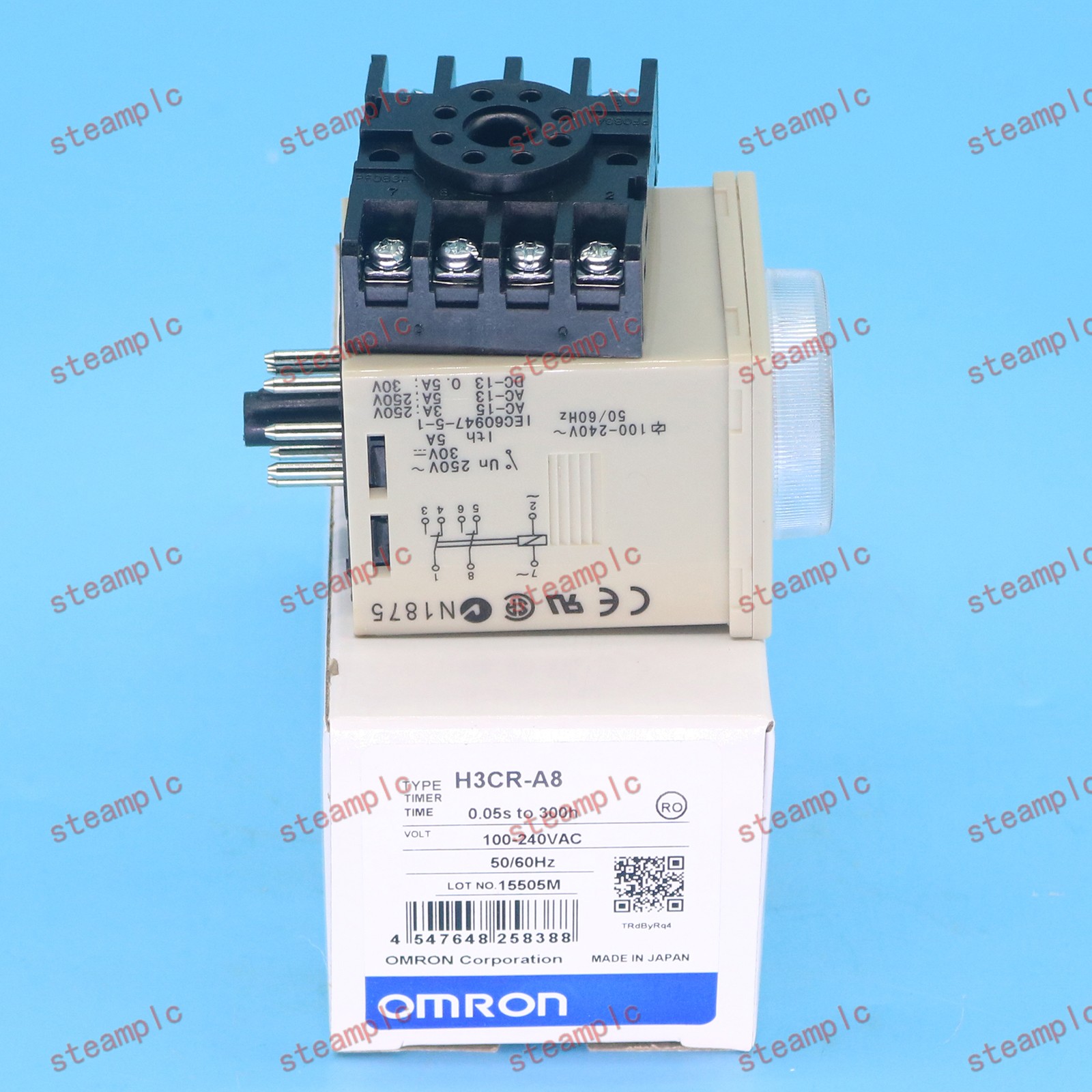 1PC OMRON New H3CR-A8 H3CR-A8 Timer Modules 100-240VAC 50/60HZ spot stock