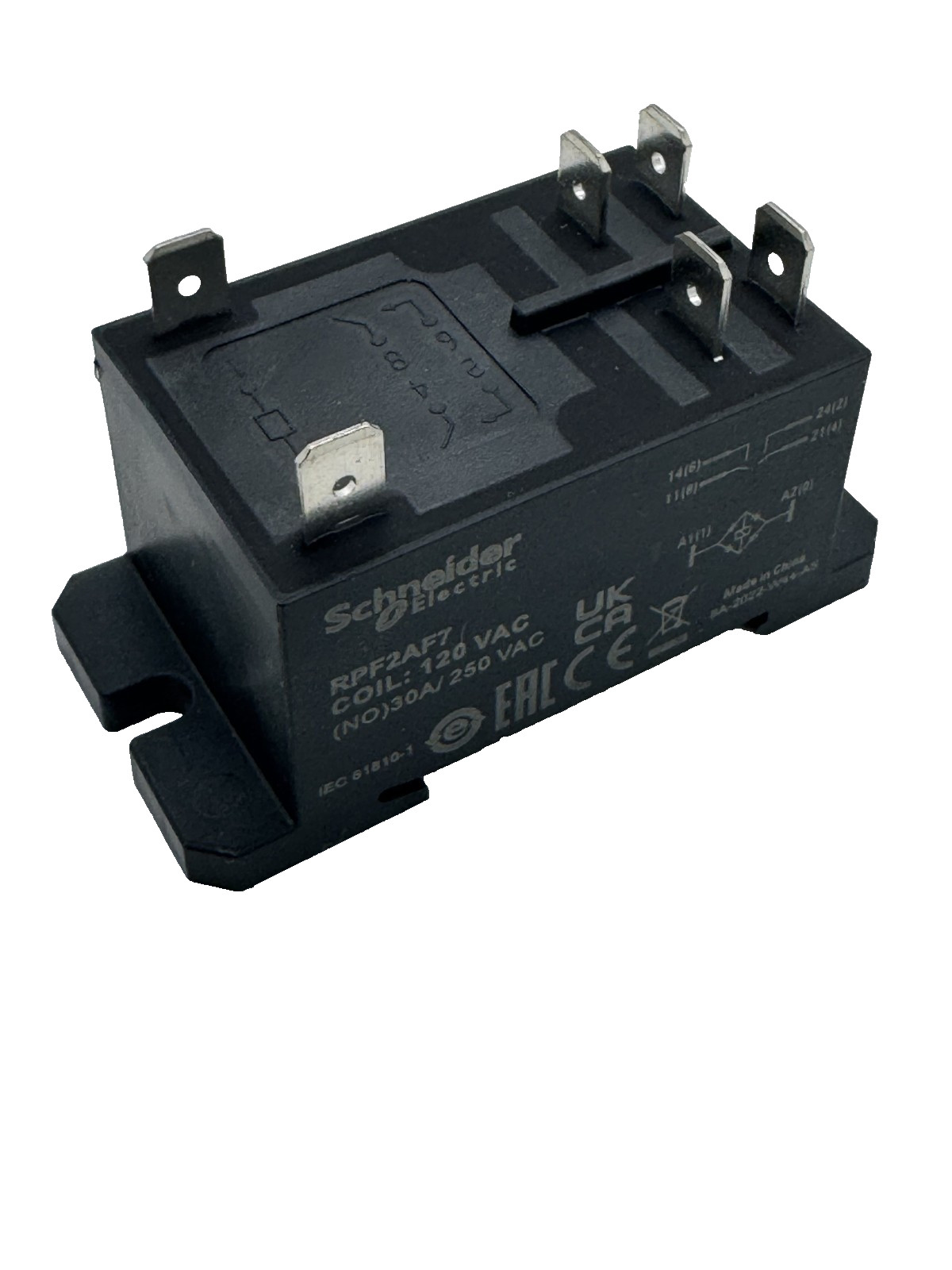 NEW Schneider Electric RPF2AF7 COIL /120VAC/28VDC 250VAC 30AMP RPF2AF7