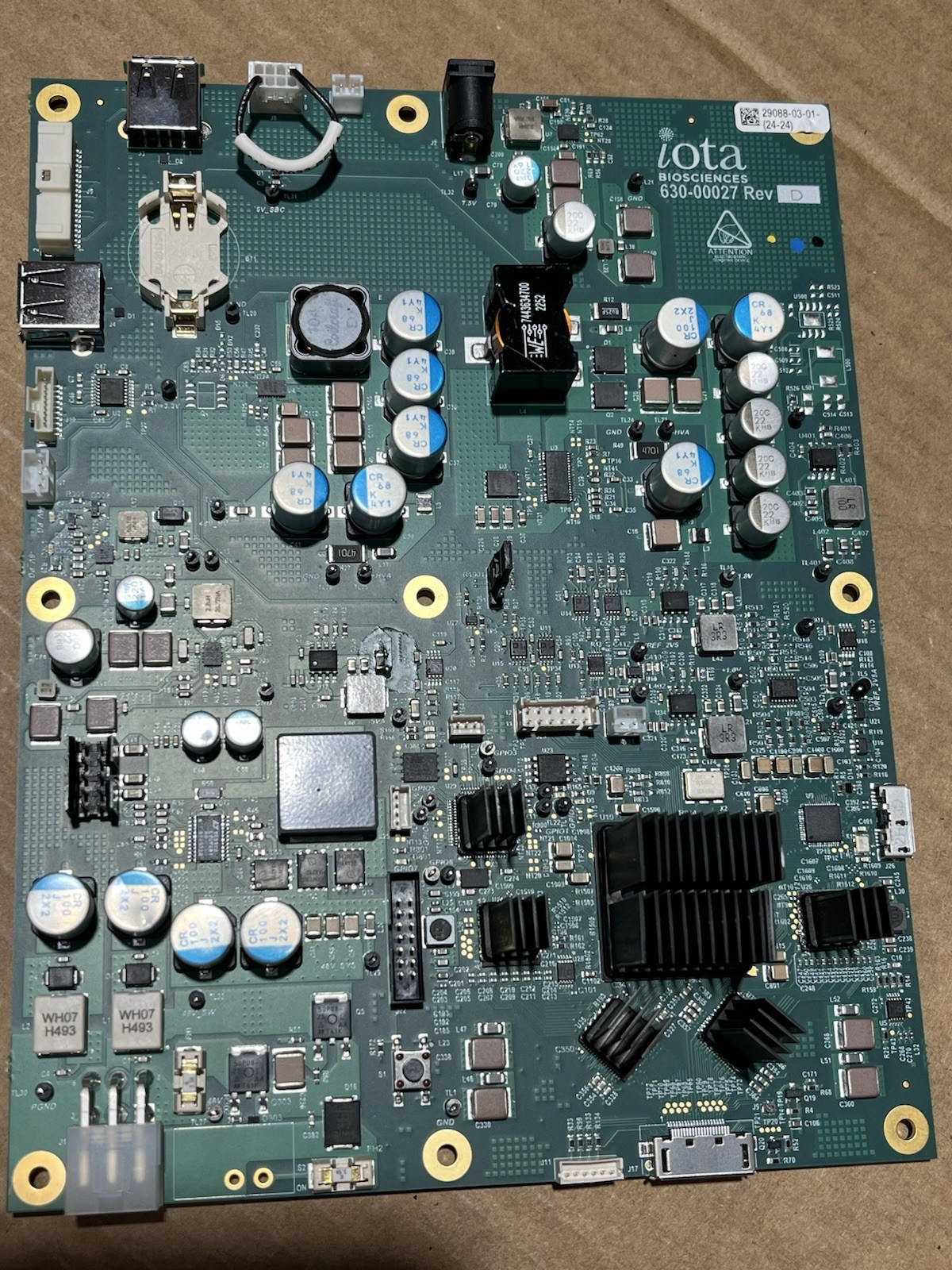 Zeta Biosciences 630-00027 Rev D Main Control PCB Board New Surplus