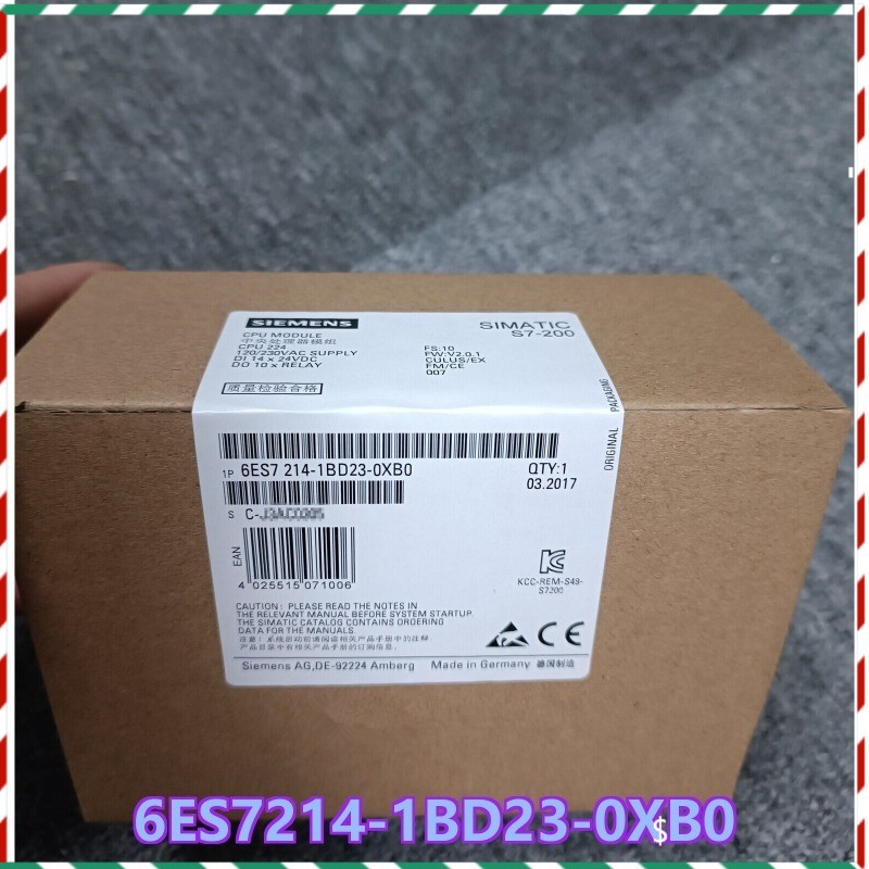 6ES7214-1BD23-0XB0 1PCS NEW SIEMENS CPU Central Processing Unit Fast Shipping