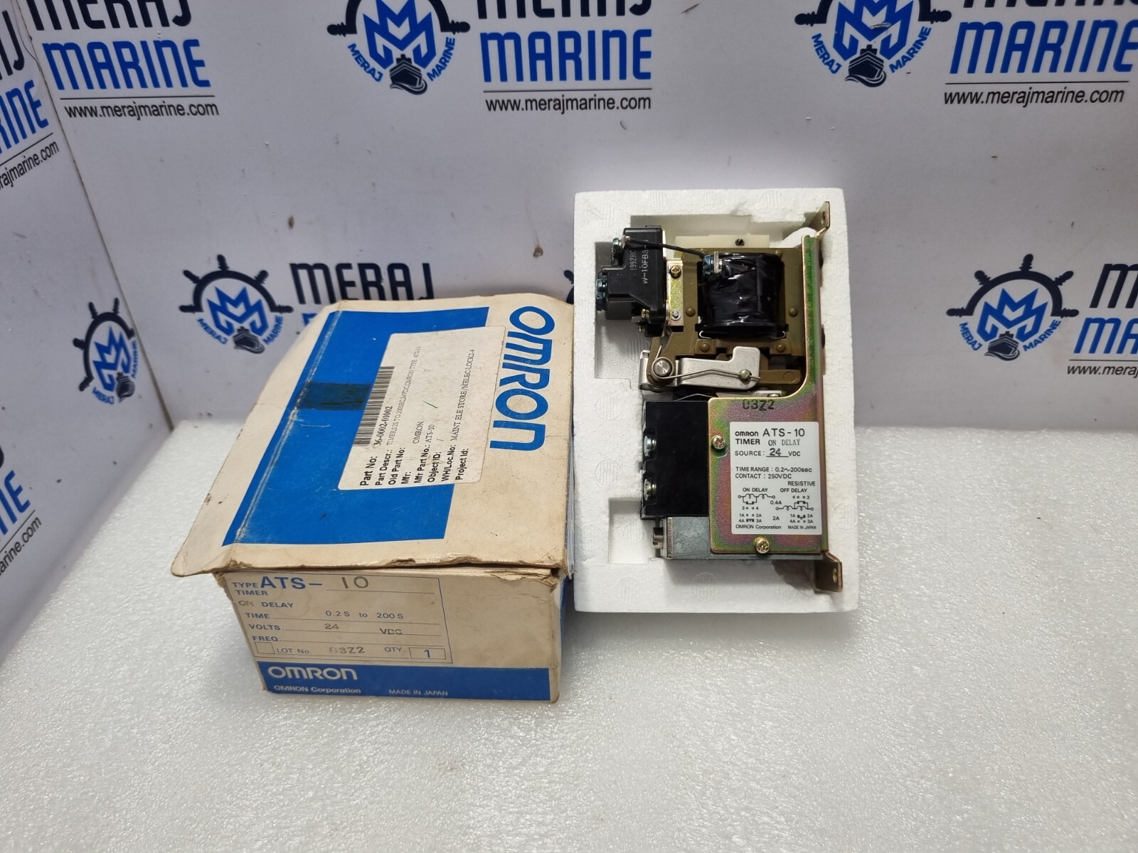 Omron ATS-10 Timer ON Delay Time 0.2S to 200S Volts 24 VDC