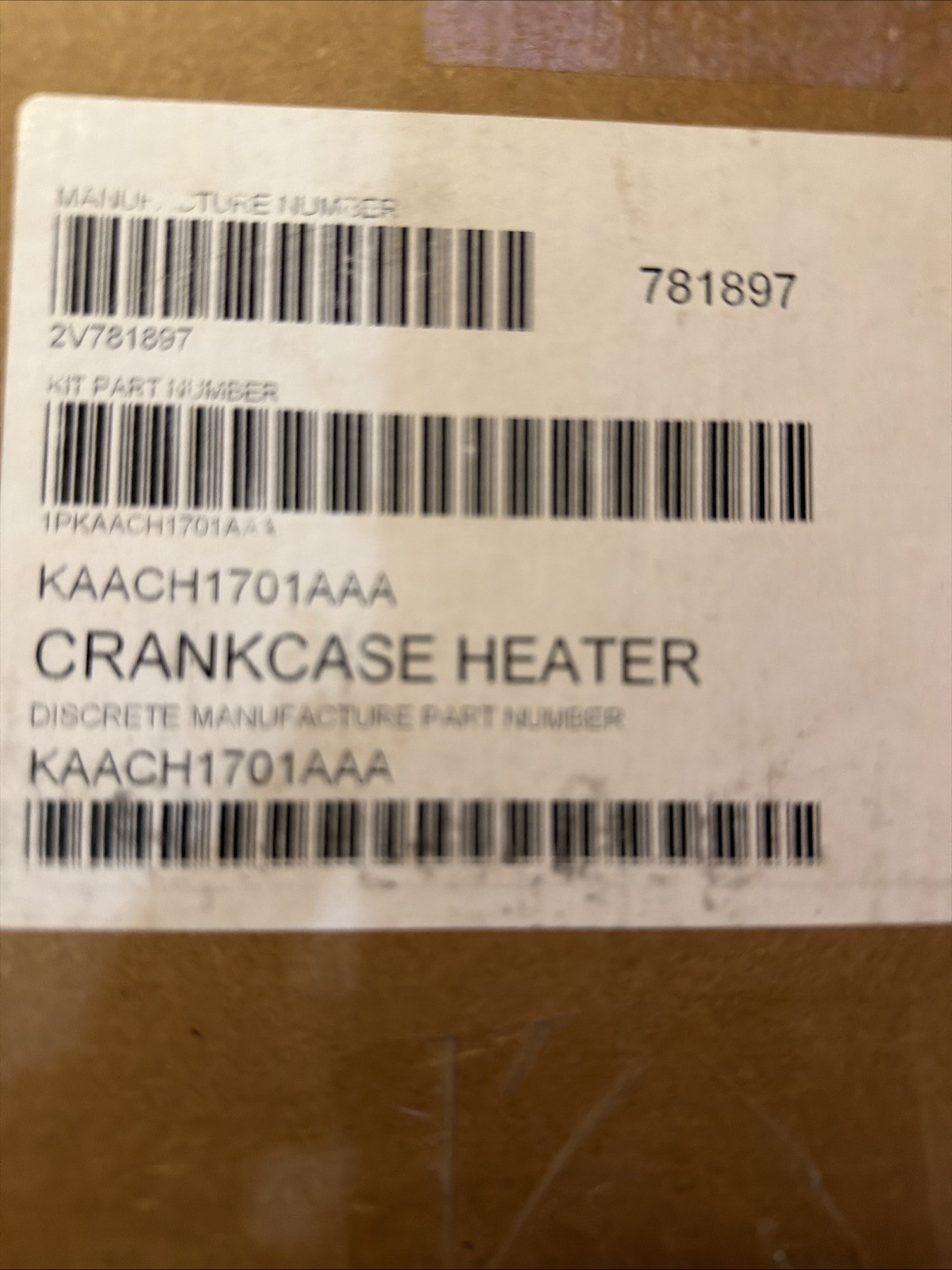 United Technologies KAACH1701AAA Crankcase Heater 2V781897. Carrier/Bryant/Payne