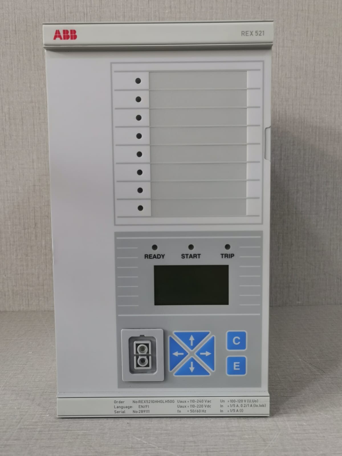 REX521 ABB REX521GHHGLH50G Motor Protection Relay – NEW NO BOX