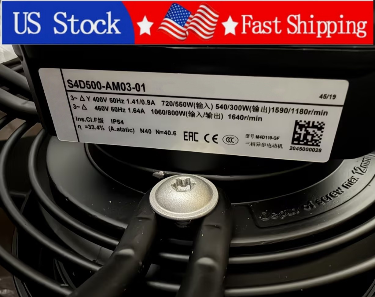 1PCS New Ebmpapst S4D500-AM03-01 AC400V 720W 1590RPM Cooling Fan