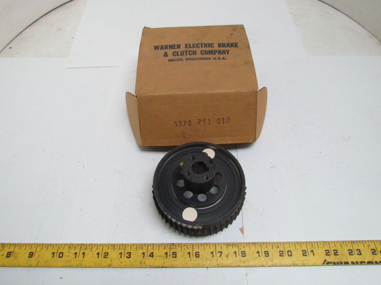 Warner Electric 5370 751 010 Rotor with fan and hub EM-50 5/8″ finished bore NIB