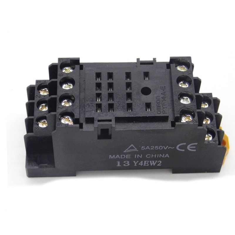 PYF14AE 1PC NEW Omron PYF14A-E Relay Base Socket Use For MY4NJ H3Y-4