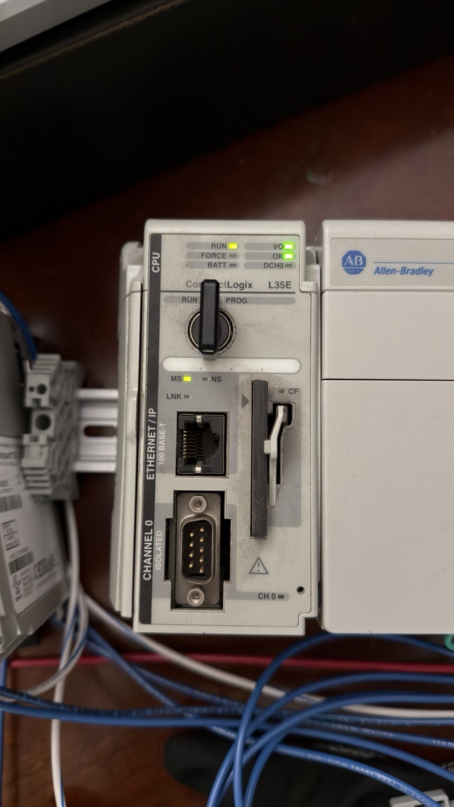 Allen-Bradley CompactLogix 5335E 1769-L35E Processor Unit Used Working