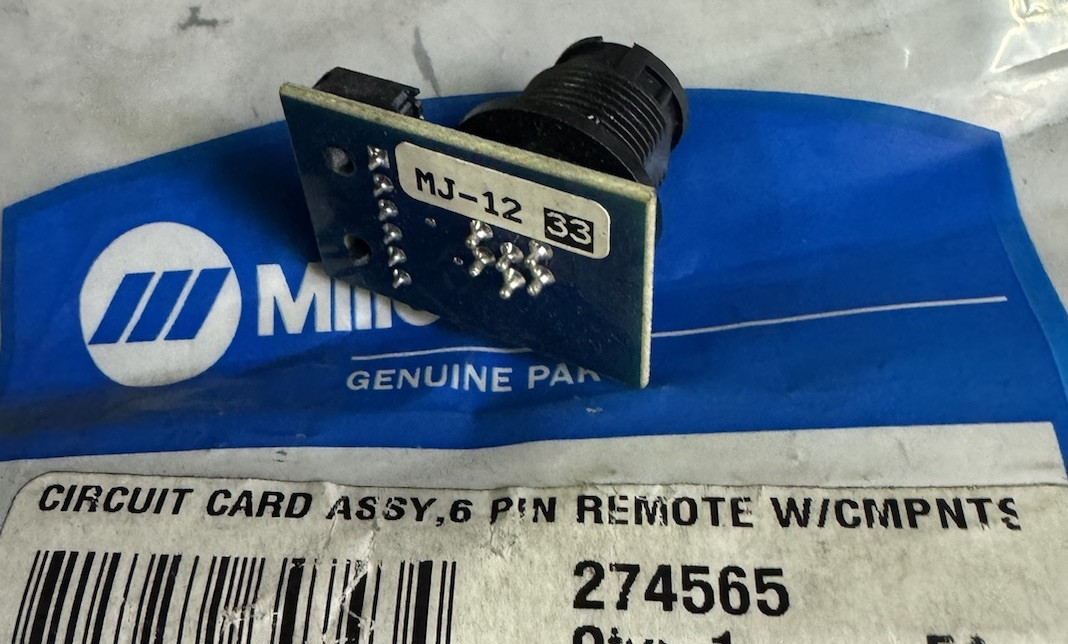 274565 receptacle PC for assembly six pin NEW | Miller Original Welder Part
