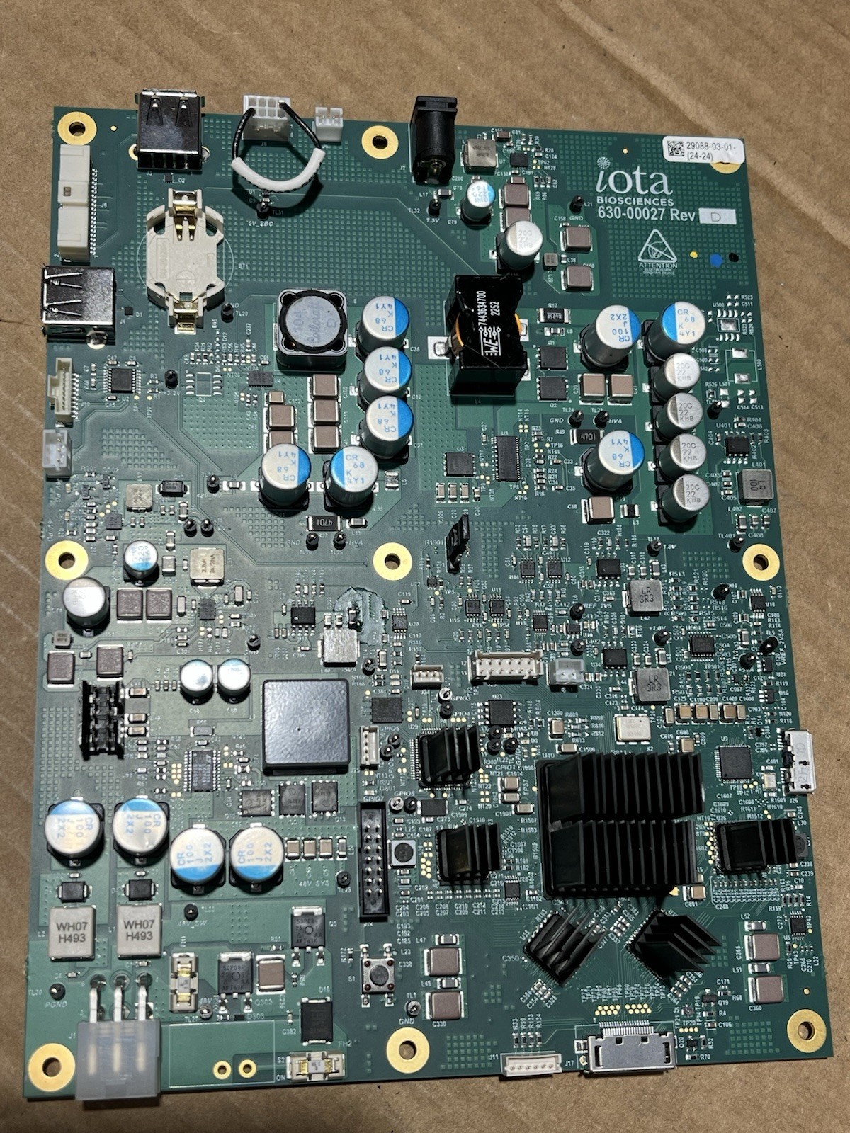 Zeta Biosciences 630-00027 Rev D Main Control PCB Board New Surplus