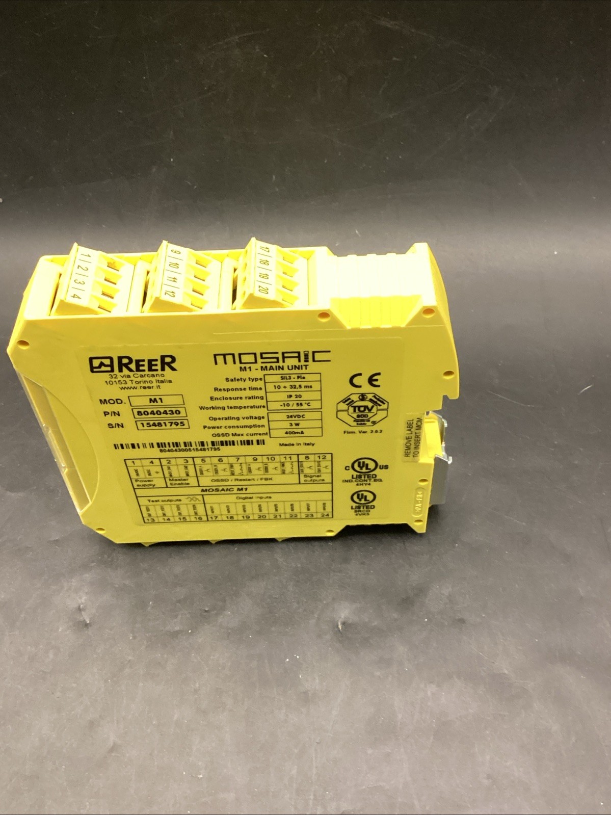 Used REER controller MOSAIC M1-MAIN UNIT 8040430