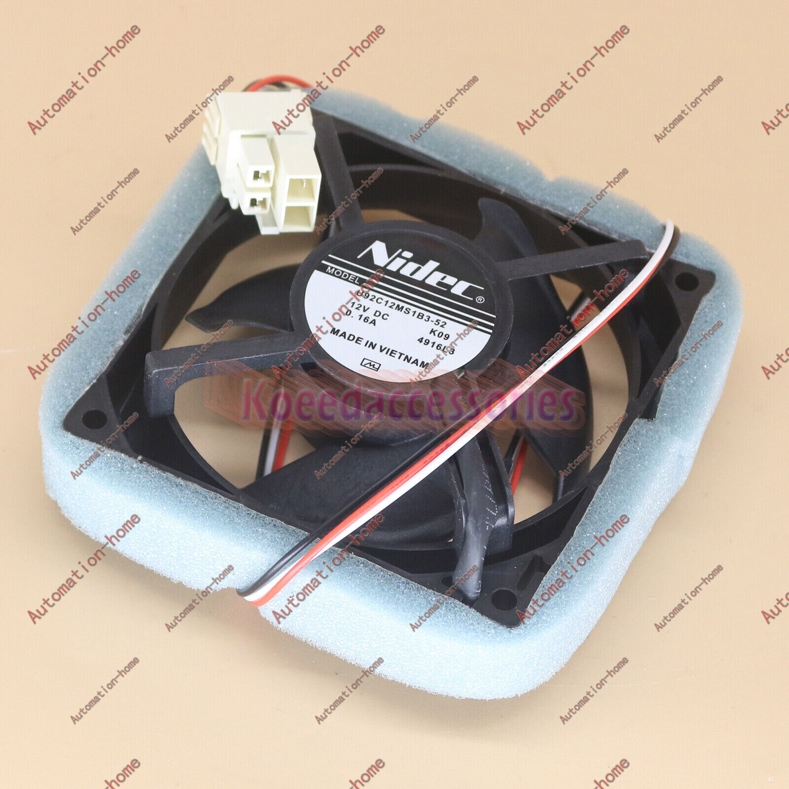 New Nidec U92C12MS1B3-52 12V 0.16A fan For Samsung Refrigerator Fan