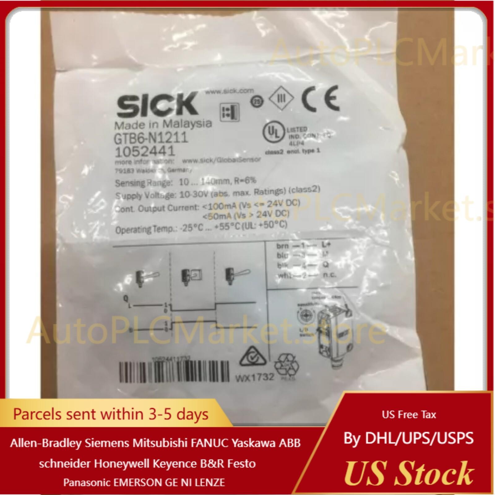 New Sick GTB6N1211 1052441 GTB6-N1211 Photoelectric Sensor