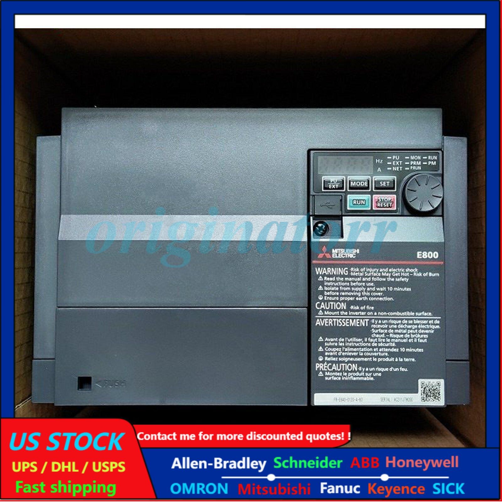 New One Mitsubishi FR-E840-0120-4-60 Inverter FRE8400120460 Expedited Shipping