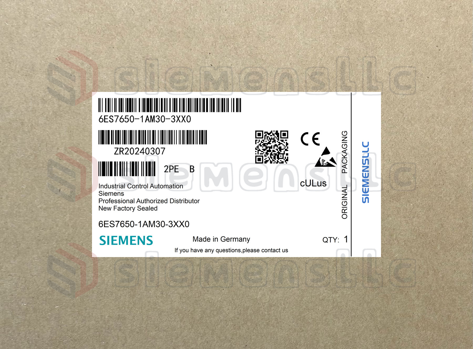 6ES7650-1AM30-3XX0 Siemens PLC Module UPS Express 6ES76501AM303XX0 GQP0