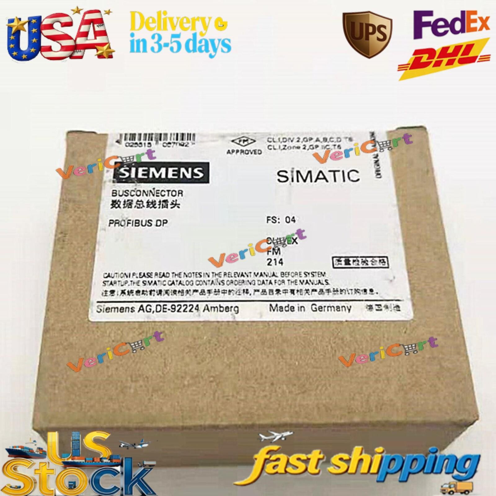 New Siemens Profibus DP Connector 6ES7972-0BA12-0XA0 6ES79720BA120XA0