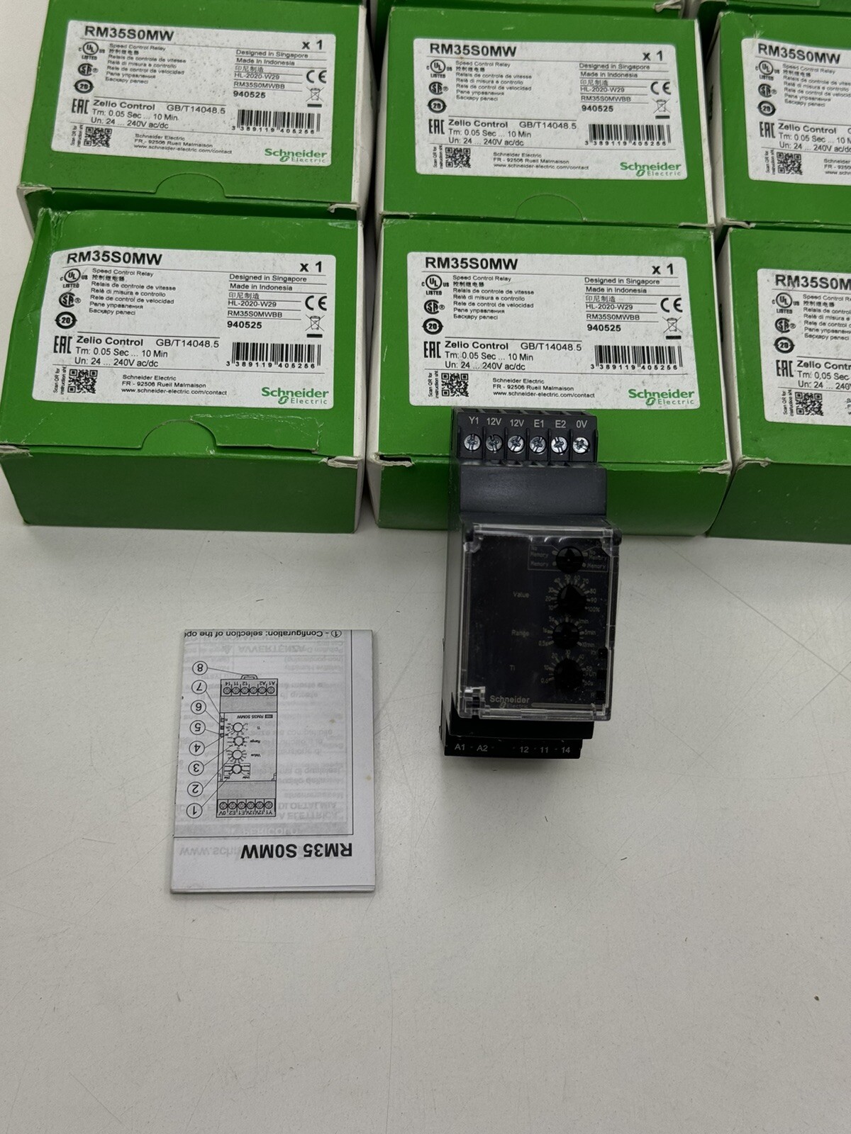 SCHNEIDER RM35S0MW ZELIO SPEED CONTROL RELAY 0.05SEC….10MIN