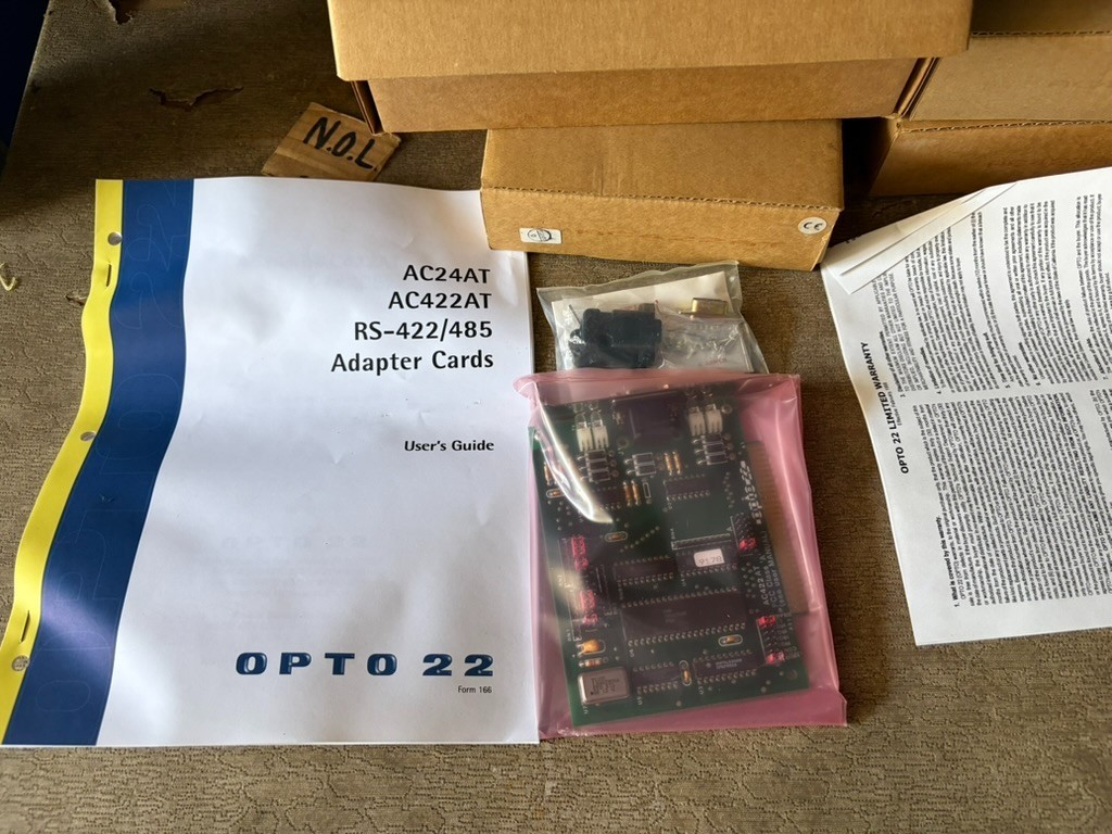 Opto 22 AC422AT PC Adapter Interface Card RS422 RS485 ISA Bus Retro New Box