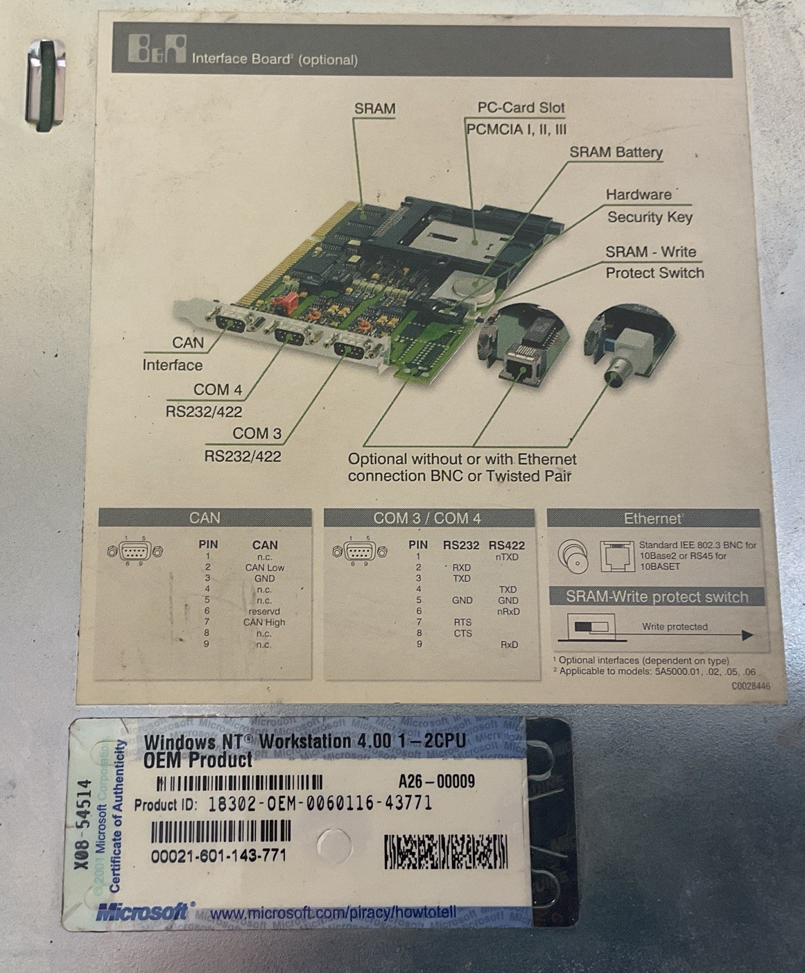B&R INTERFACE BOARD IPC5000/5600/5000C/5600C TOUCHSCREEN CONTROL PANEL FREE SHIP