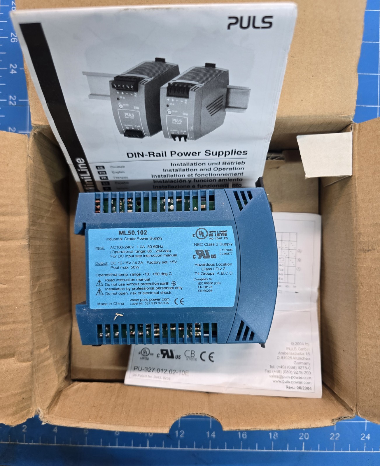 PULS ML50.102 Power Supply New in Box