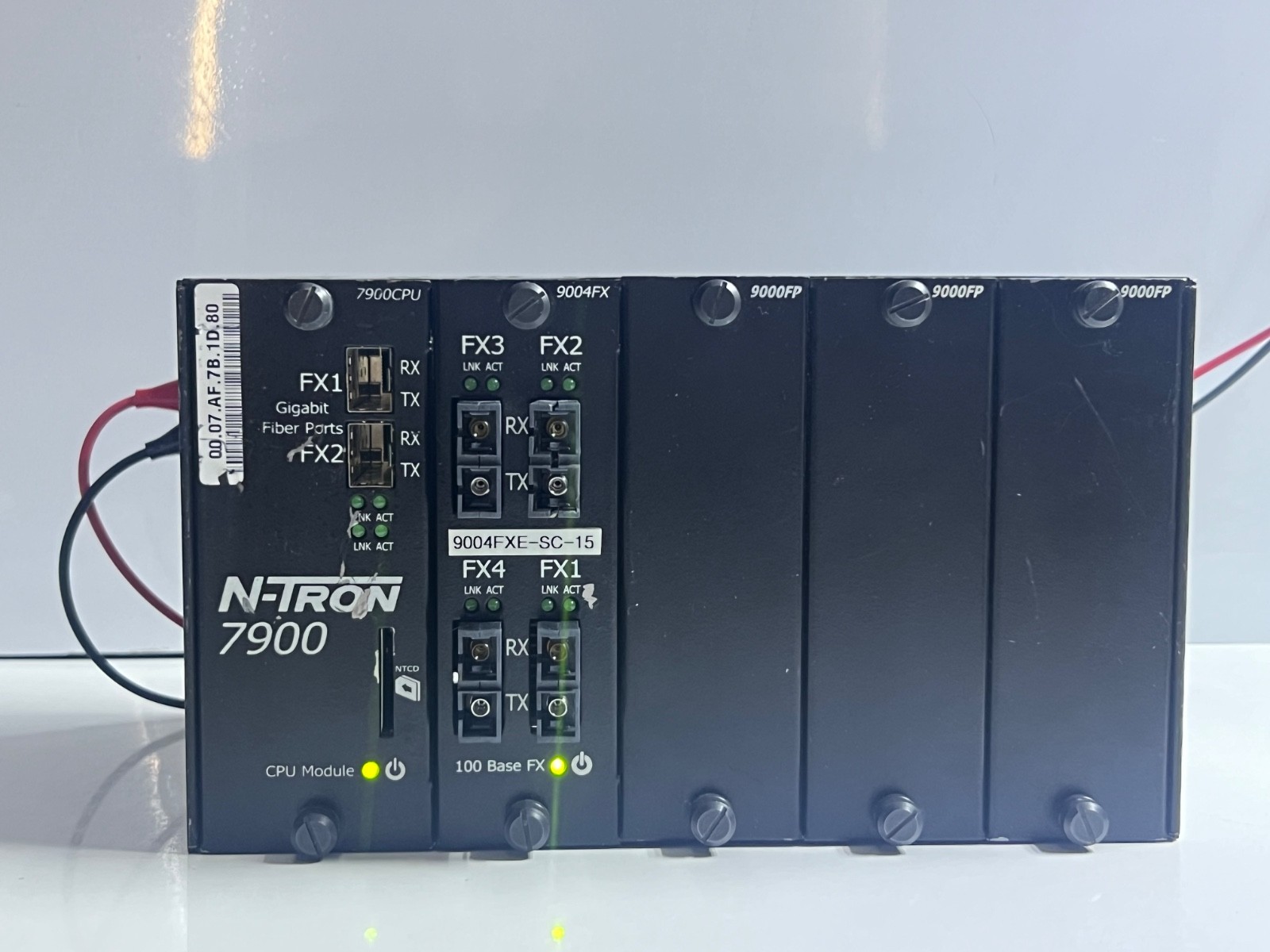 N-Tron 7900 CPU Module + 9004FXC-SC-15 + 9000BP Industrial Ethernet Switch