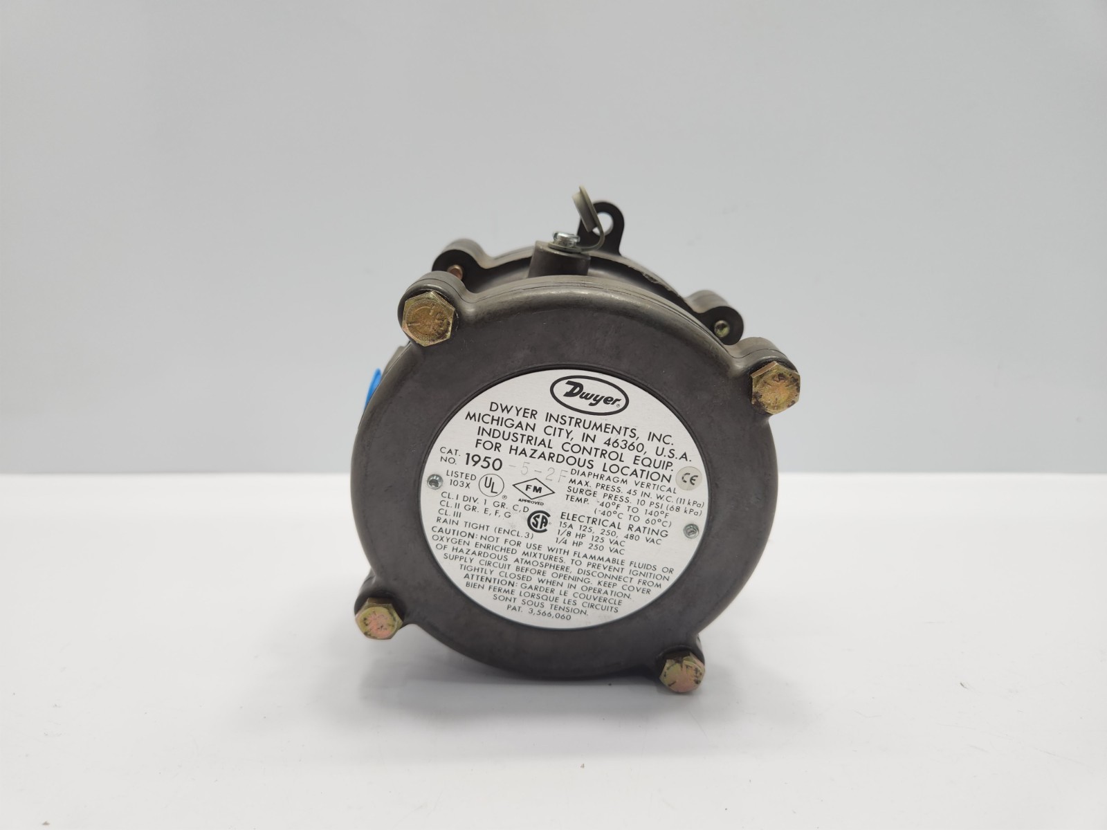 DWYER 1950-5-2F EXPLOSION-PROOF DIFFERENTIAL PRESSURE SWITCH