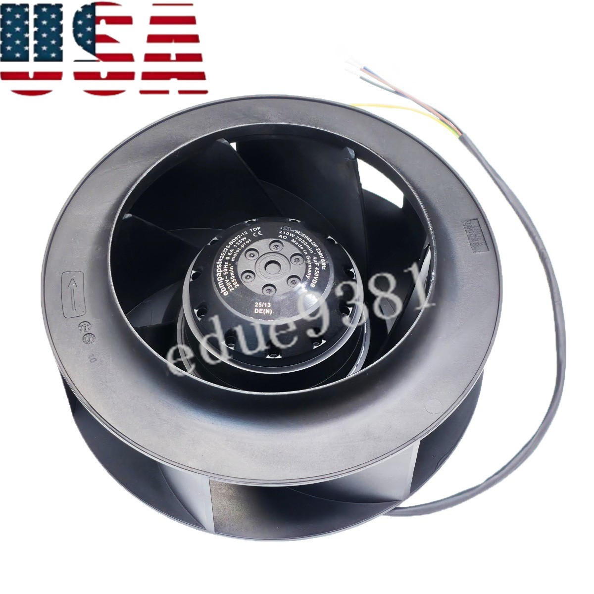 New 1PC Centrifugal Blower R2E225-BD92-12 for M2E068-DF ABB 230V 50/60Hz