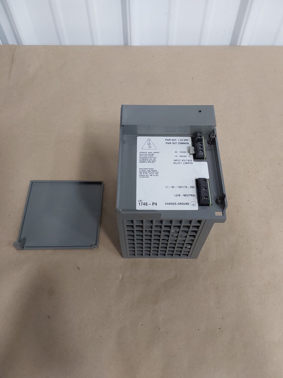 Allen Bradley 1746-P4 Ser A SLC 500 Power Supply Module (1 Broken Tab On Door)