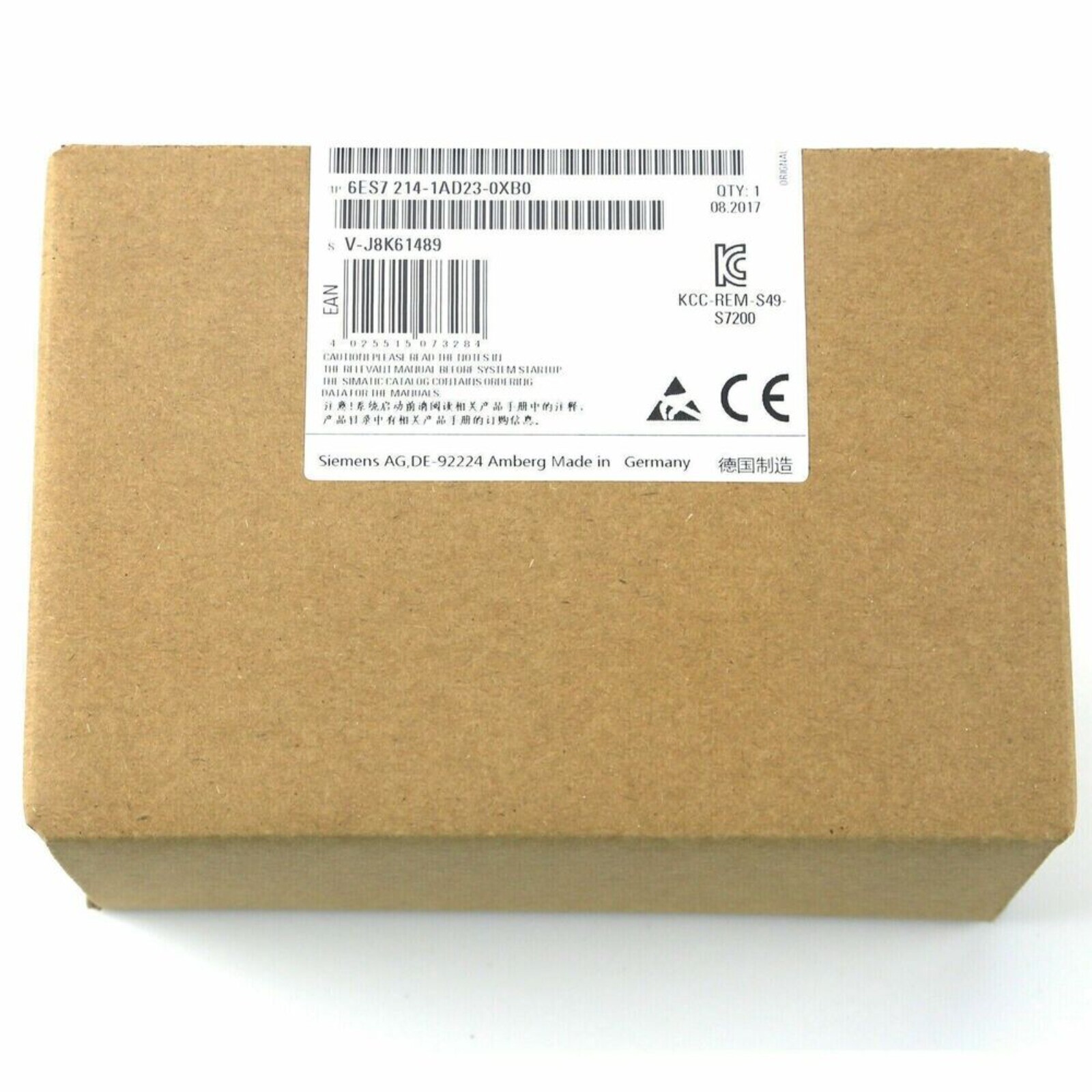 New Siemens 6ES7 214-1AD23-0XB0 6ES7214-1AD23-0XB0 SIMATIC S7-200, CPU 224
