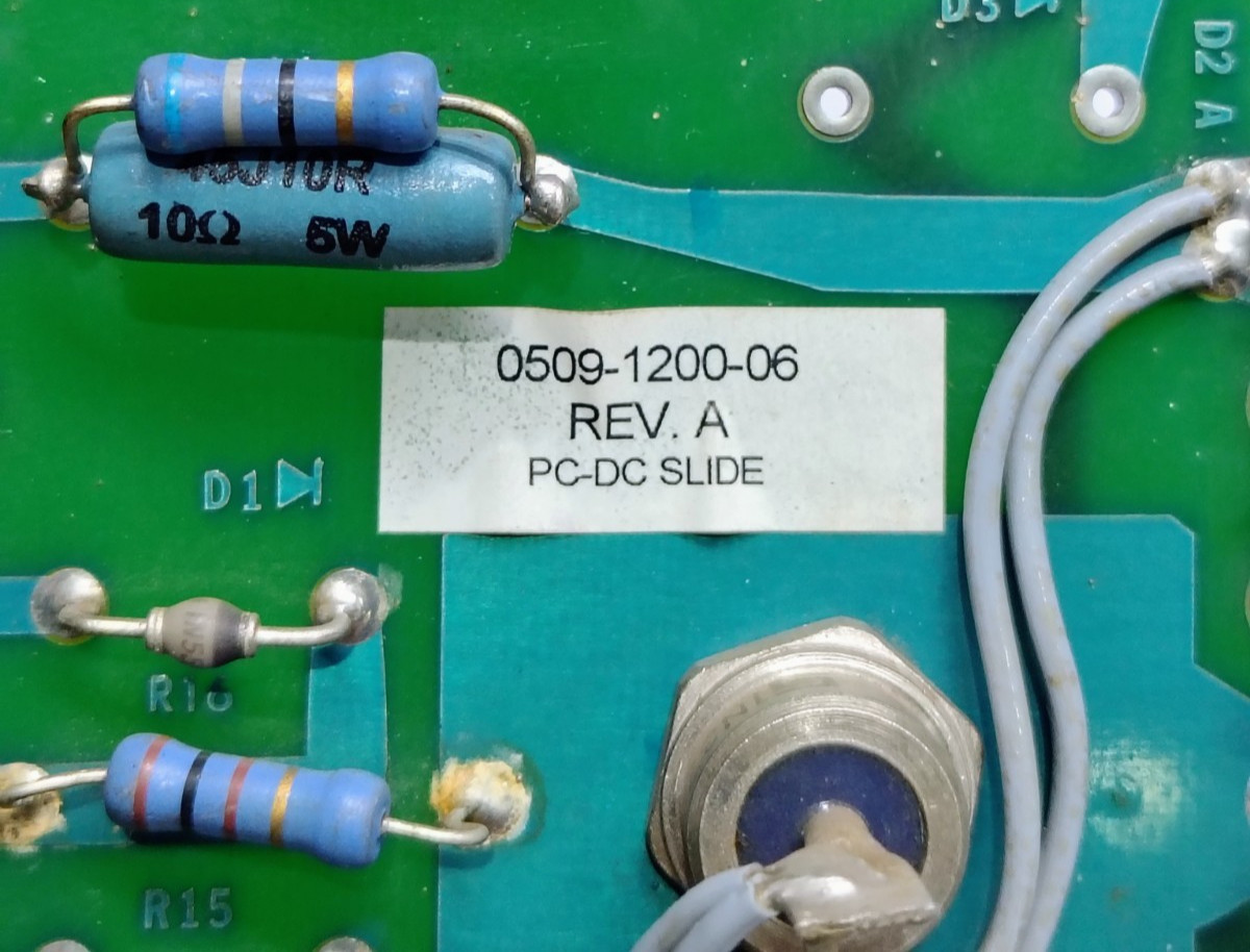 ROSS HILL CONTROLS 200C261 DC SLIDE 0508-12 PCB BOARD POWER 0509-1200-06 REV A