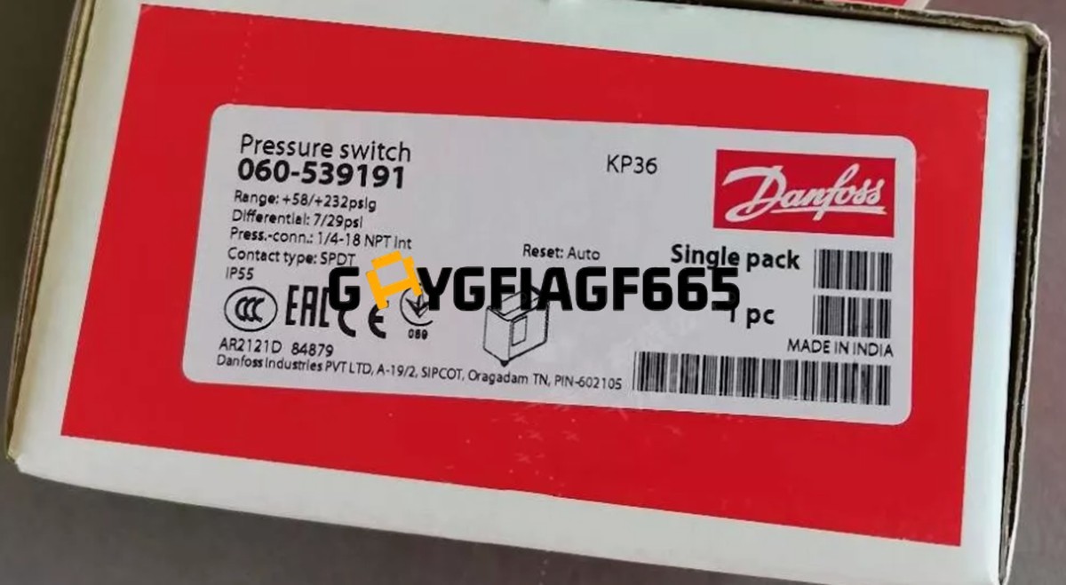 New In Box Danfoss KP36 060-539191 Pressure switch Free shipping us free tax
