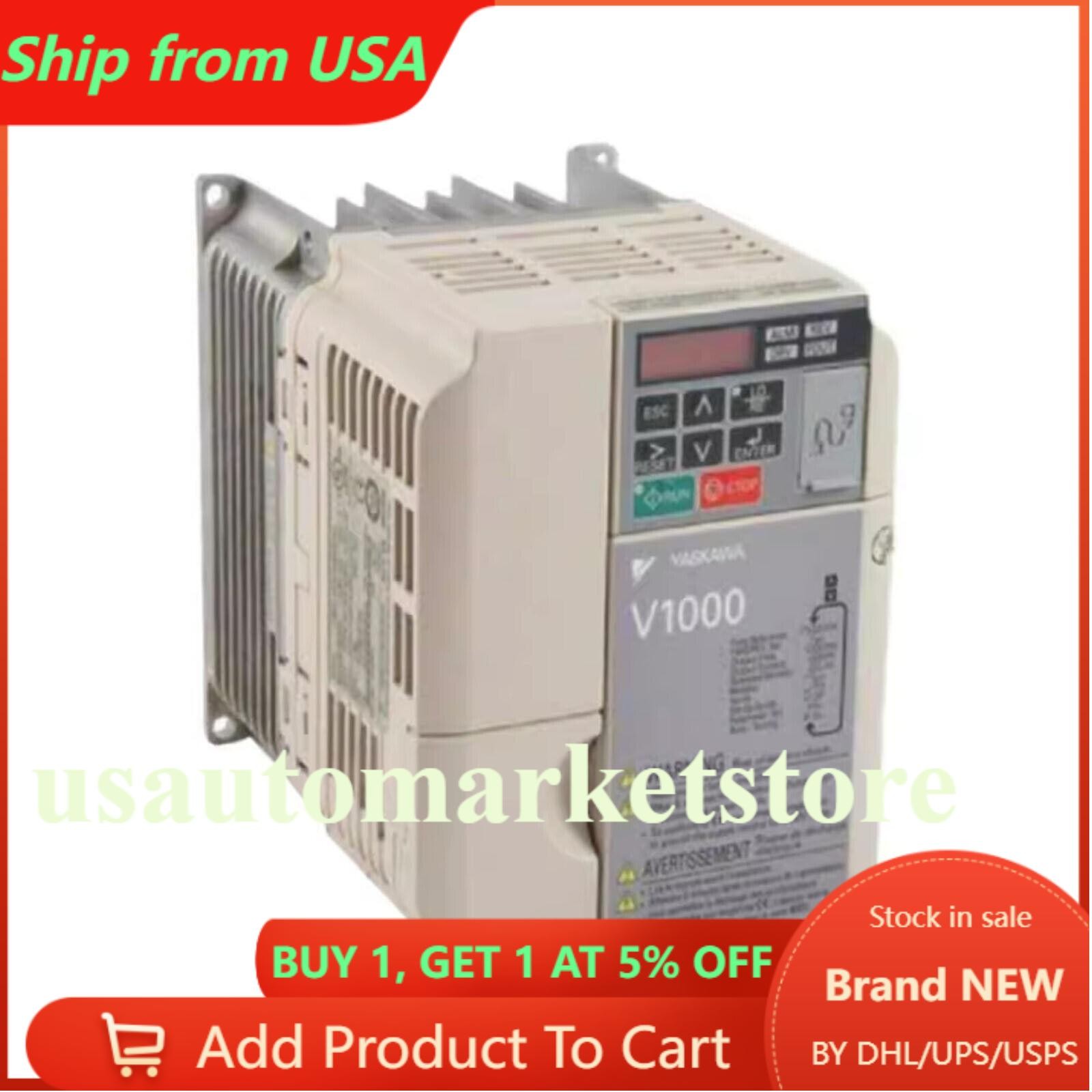 1PC Yaskawa CIMR-VU4A0018FAA CIMRVU4A0018FAA Inverter New Expedited Shipping
