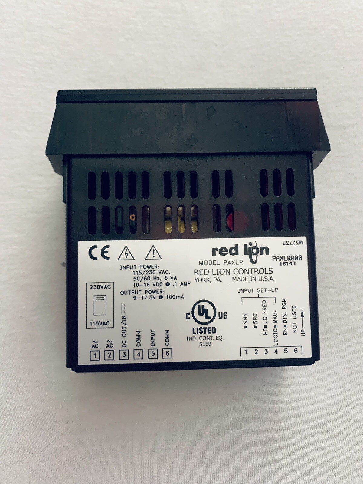 New Red Lion PAXLR000 Digital Control Panel 230VAC 50/60Hz 16VDC 26151