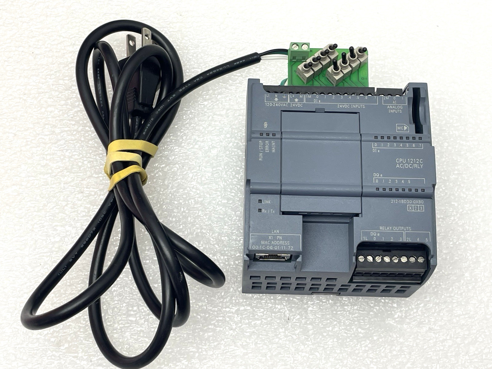 SIEMENS SIMATIC S7-1200 CPU 1212C AC/DC RELAY 6ES7 212-1BD30-0XB0