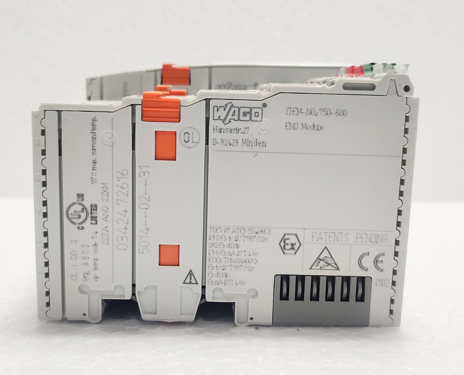 Wago 750-347 Fieldbus Couple Wh 750-602 + 750-513/000-001 + 750-455 + 750-600
