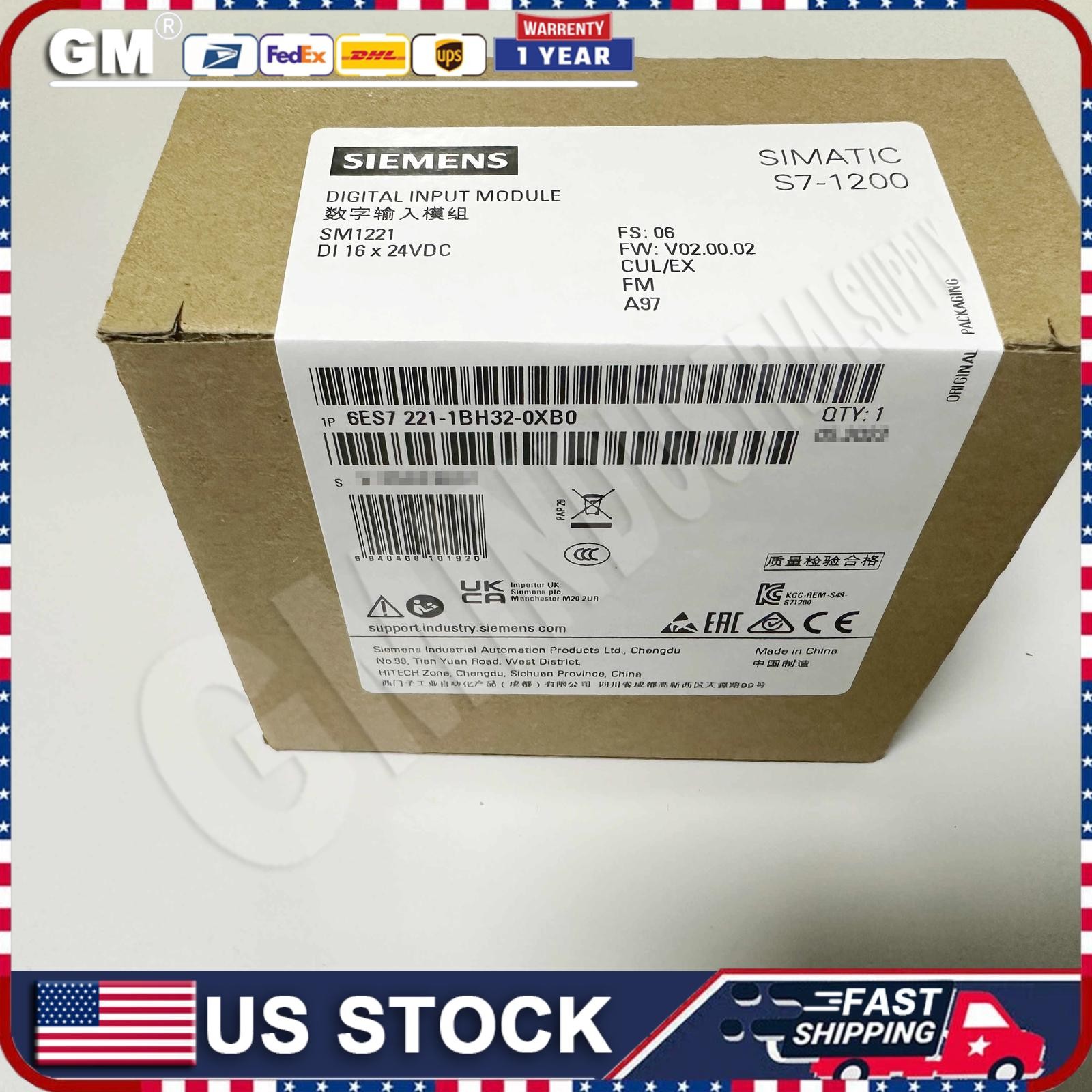 New Siemens 6ES7221-1BH32-0XB0 6ES7 221-1BH32-0XB0 S7-1200 Digital input SM 1221