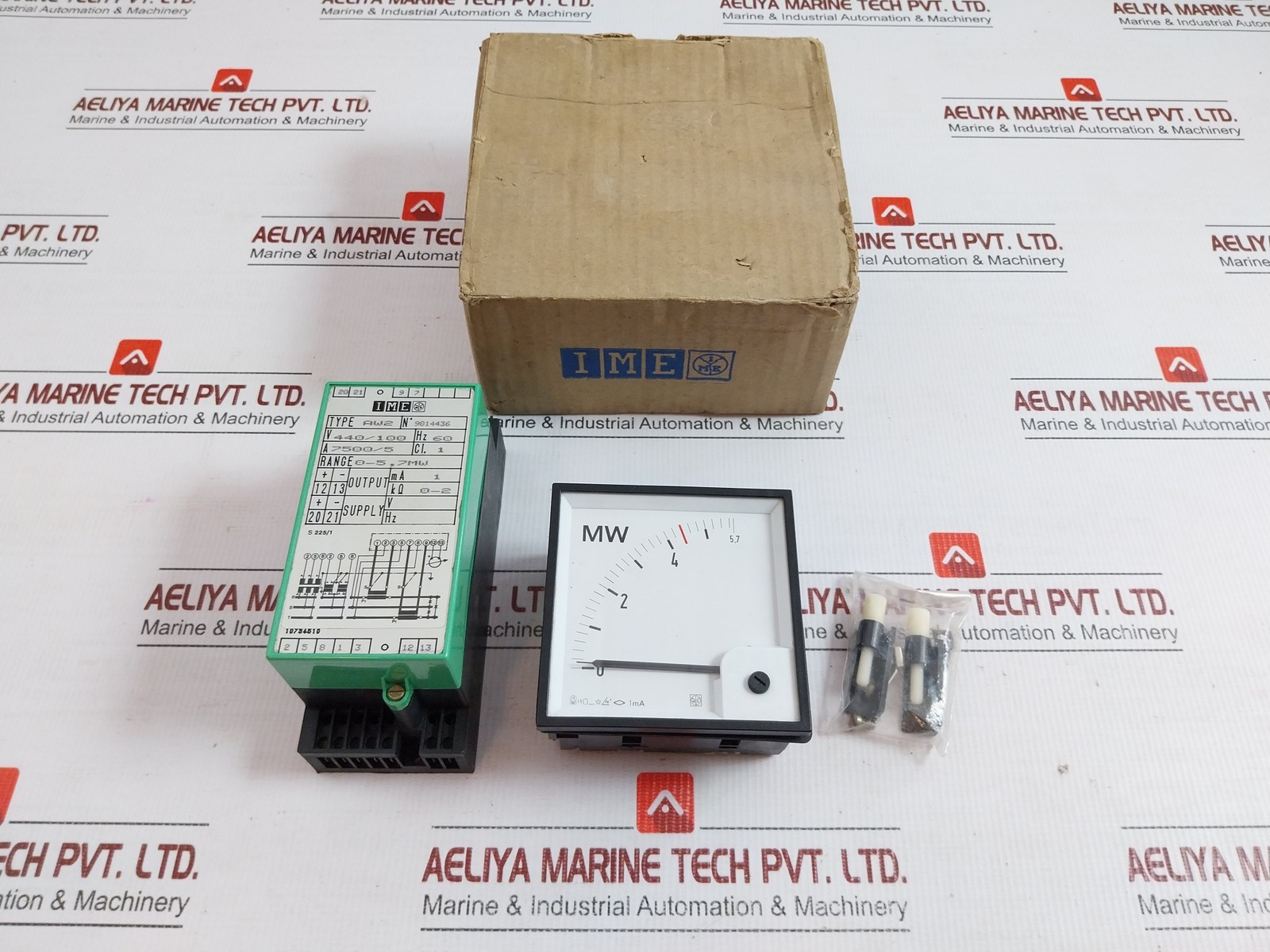 IME AW2 Power Transducer with Analogue MW Indicator Meter 440V AC 60 Hz Assembly