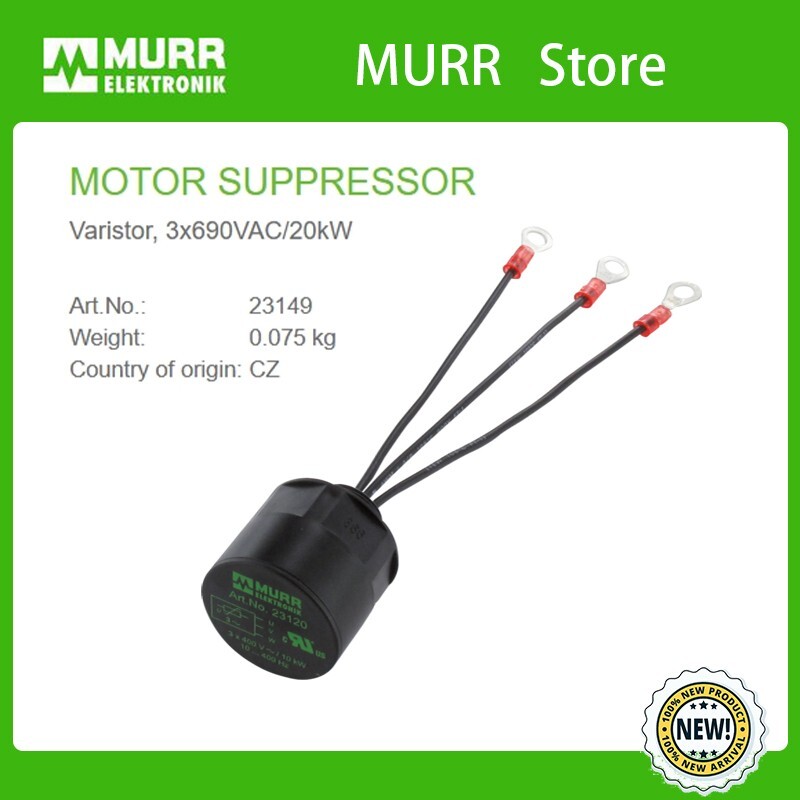 23149 MURR MOTOR SUPPRESSOR Varistor, 3x690VAC/20kW 100% NEW