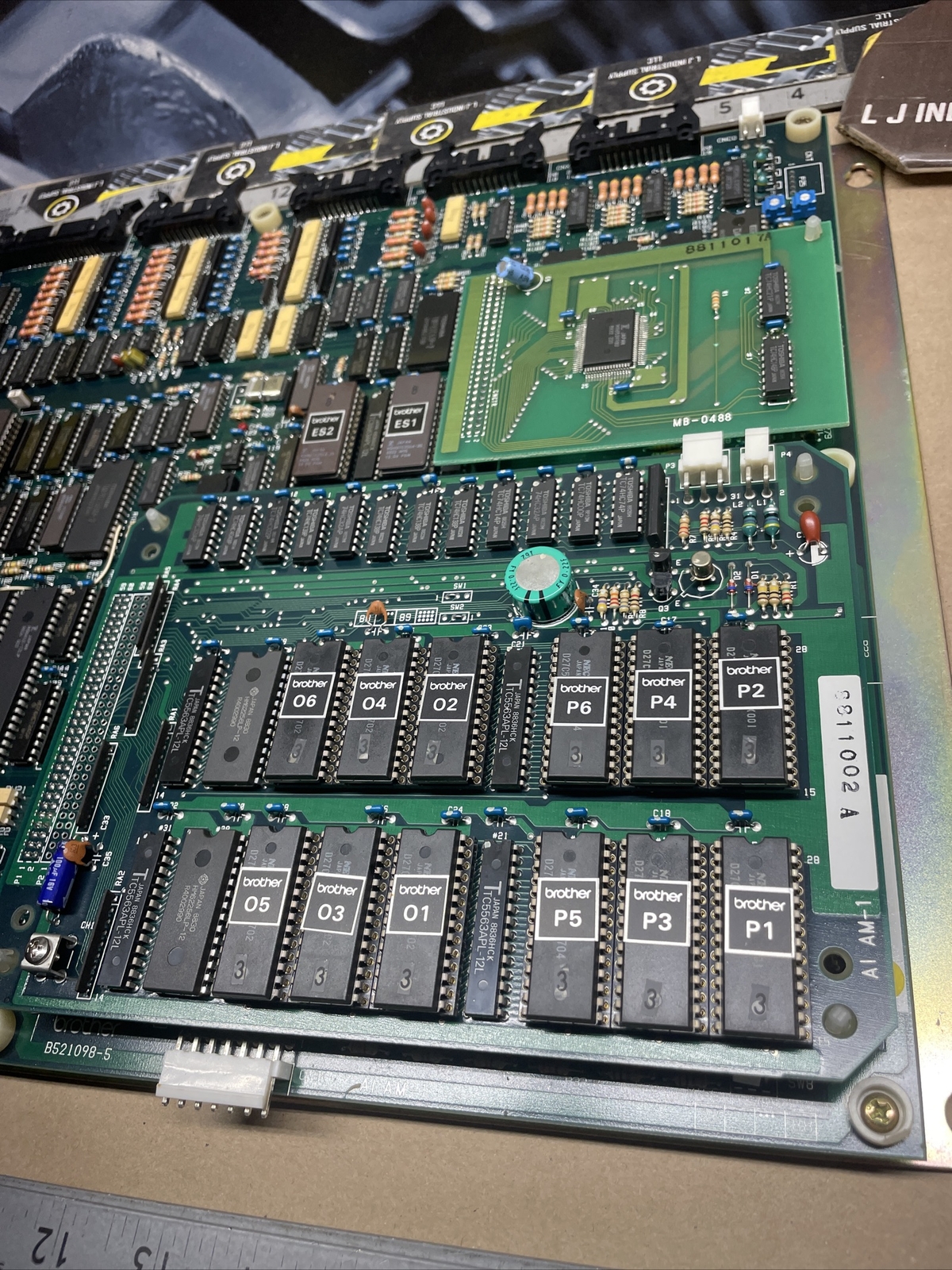 BROTHER CPU Board B521098-5 w/ Sister Boards_CLEAN TAKE-OUT!_WARRANTY_FAST SHIP!