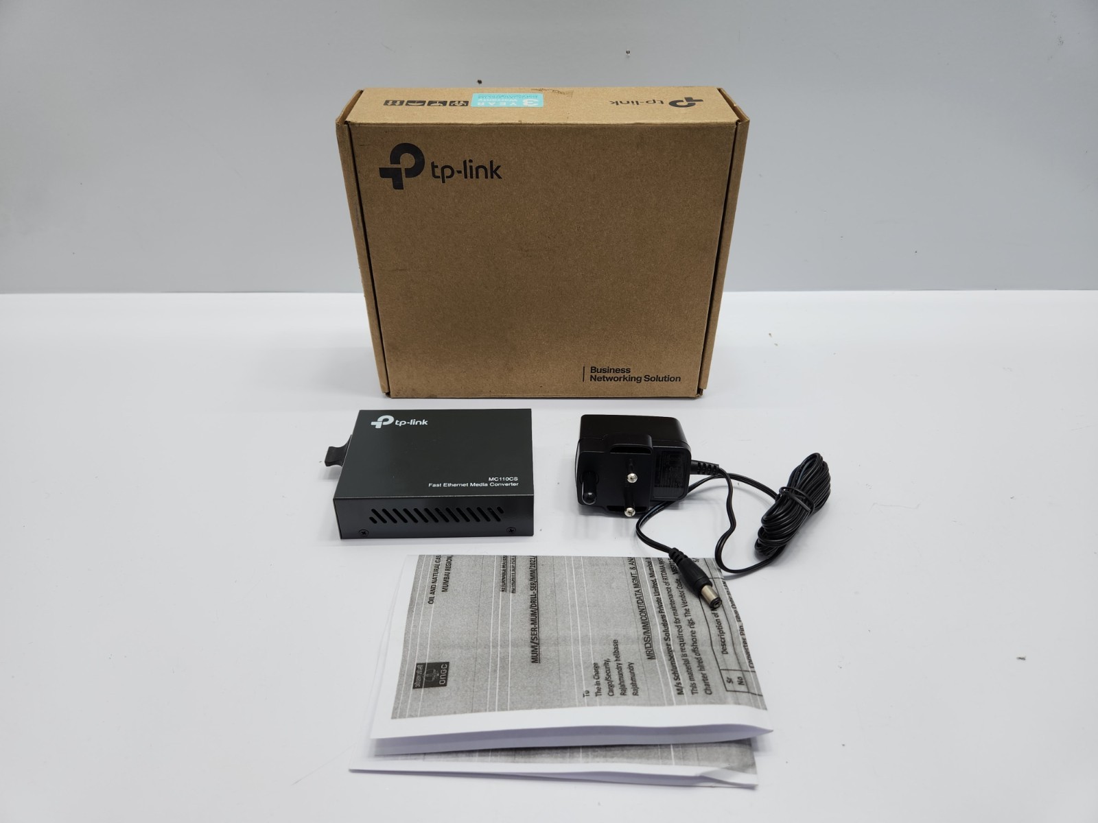 TP-LINK MC110CS 10/100MBPS SINGLE-MODE MEDIA CONVERTER