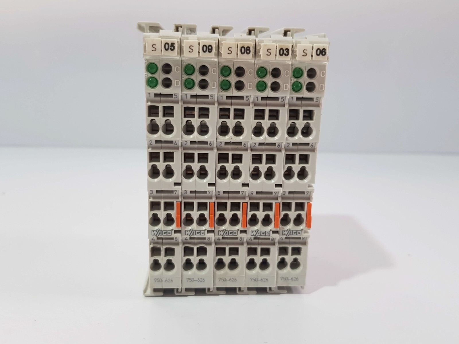 WAGO 750-626 SUPPLY FILTER MODULE – LOT OF 5