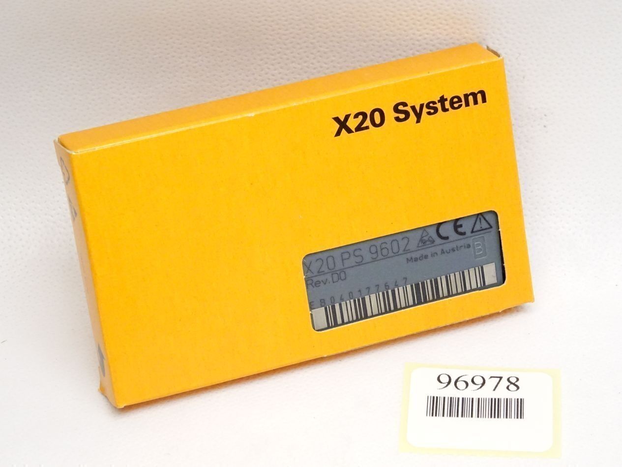 B&R X20PS9602 X20 PS 9602 Rev.D0 Einspeisung für Compact-S CPU / Neu OVP