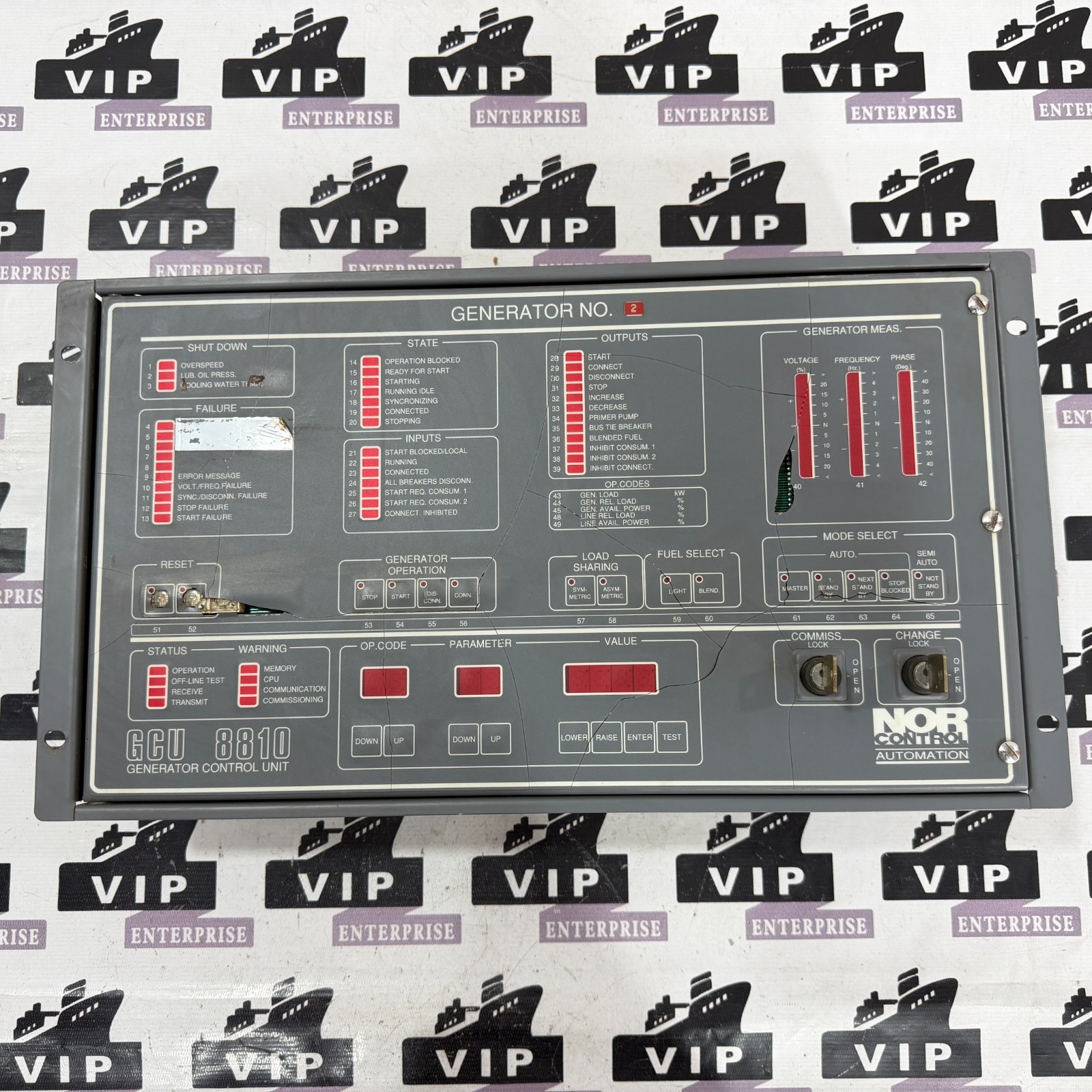 NOR CONTROL GCU 8810 GENRATOR CONTROL UNIT NO.2 FREE FAST SHIPPING