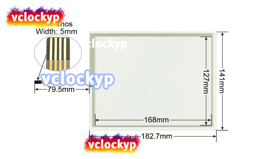 Touch Screen for KOYO EA9-T8CL Panel Glass with Protective Film Overlay