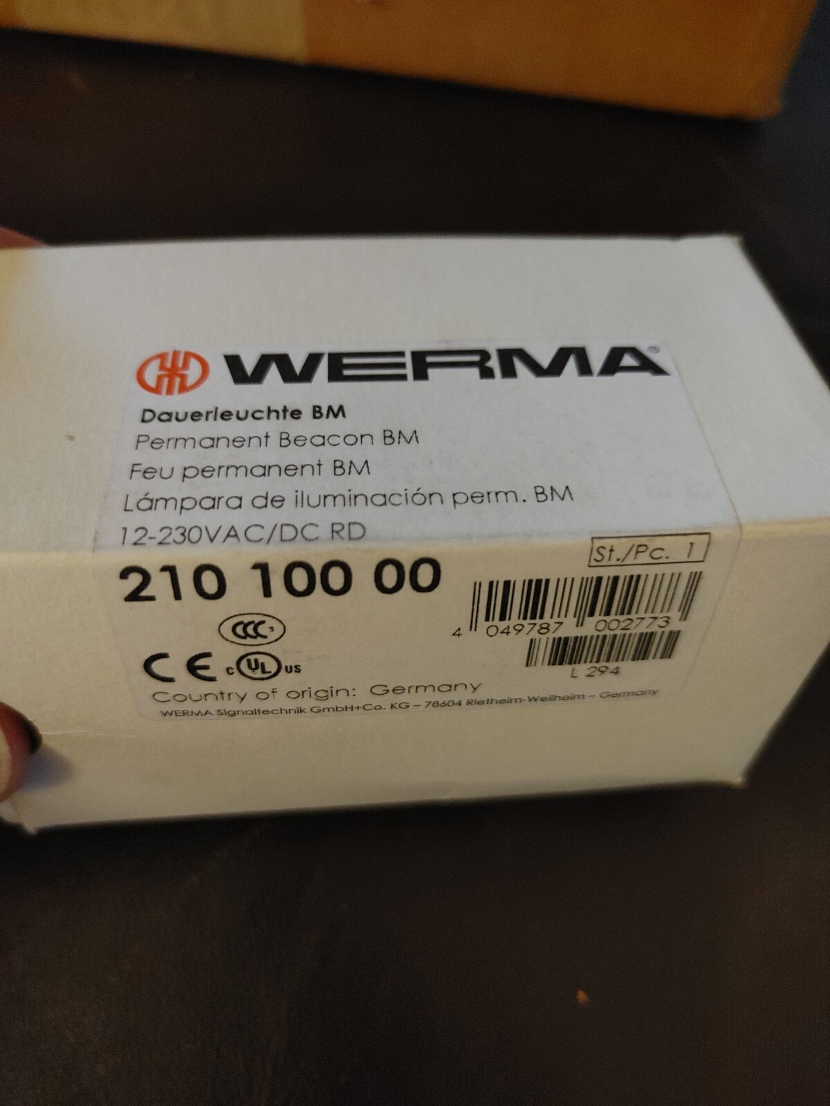 NEW WERMA WE21010000 RED BEACON