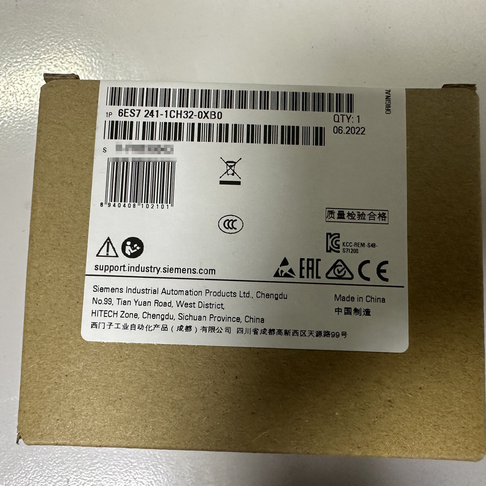 6ES7 241-1CH32-0XB0 NEW SIEMENS 6ES7241-1CH32-0XB0 S7-1200 Communication Module#