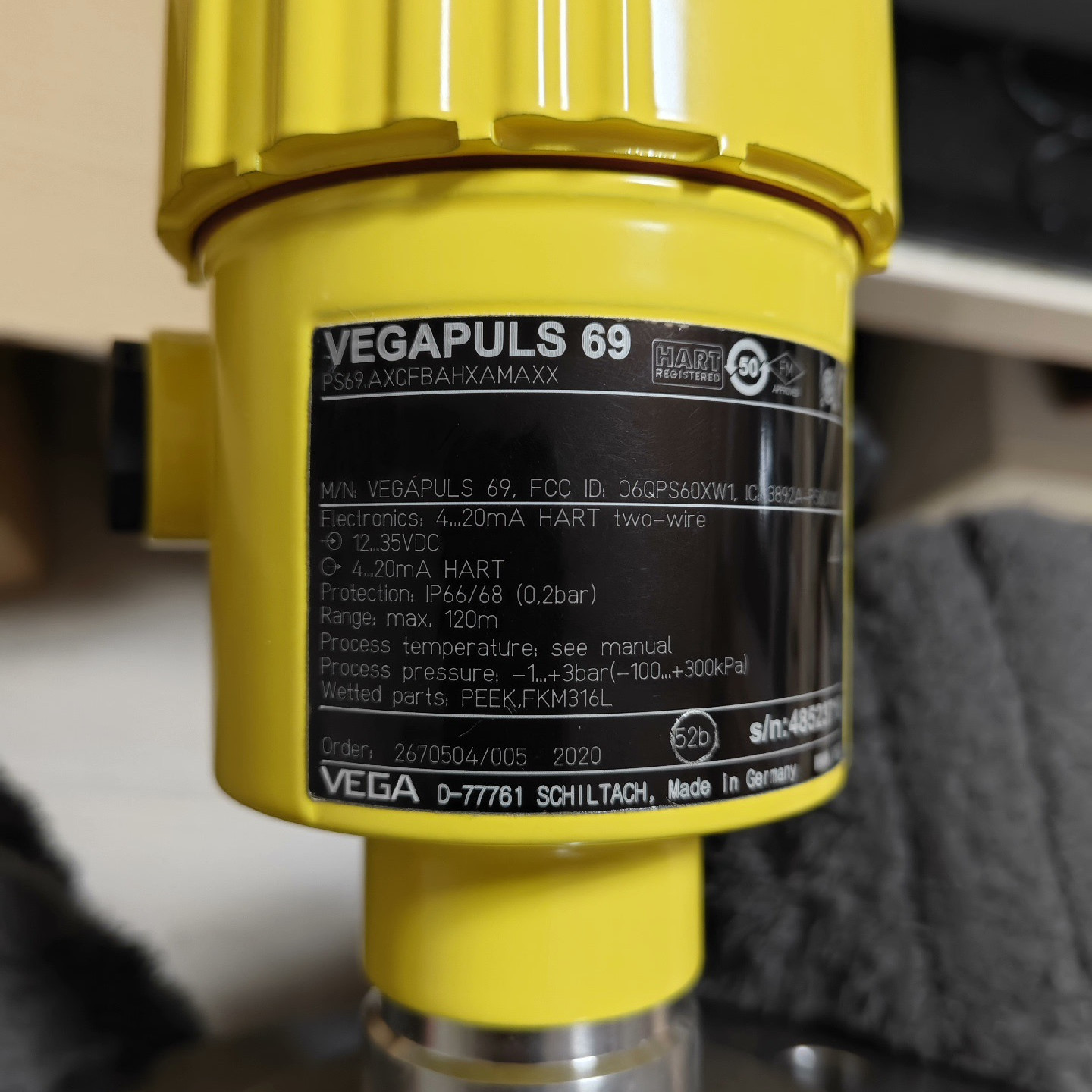 Vega VEGAPULS69 Radar Level Sensor