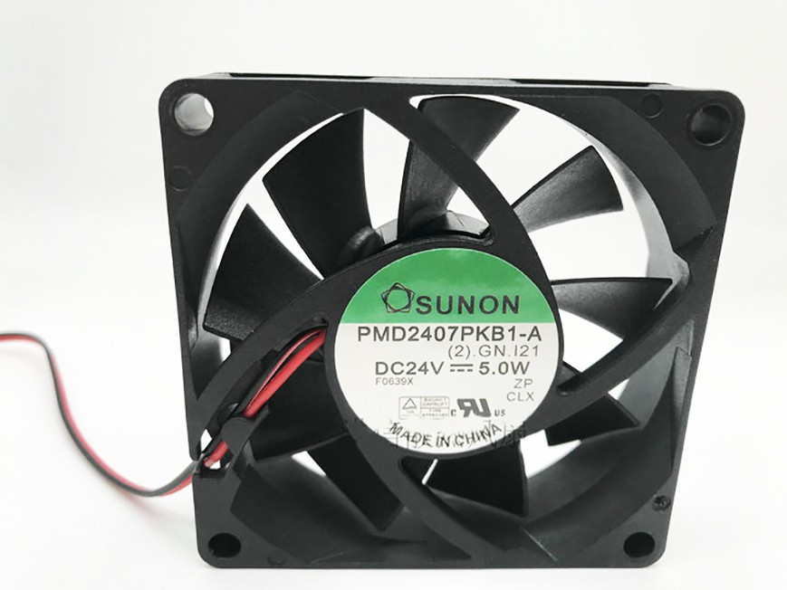 For SUNON PMD2407PKB1-A DC 24V 5.0W 7020 70*70*20MM 2 Wire Inverter cooling fan