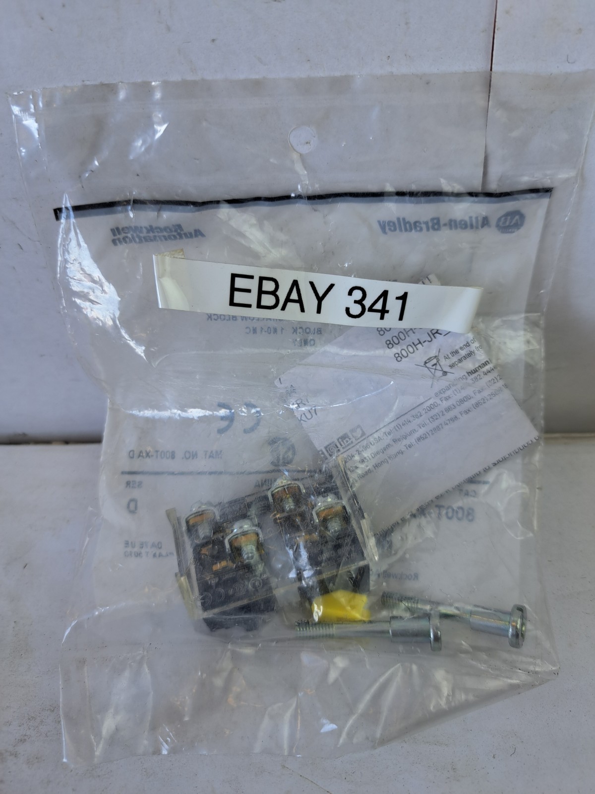 Allen Bradley 800TXA Contact Shallow Block Module 800T-XA