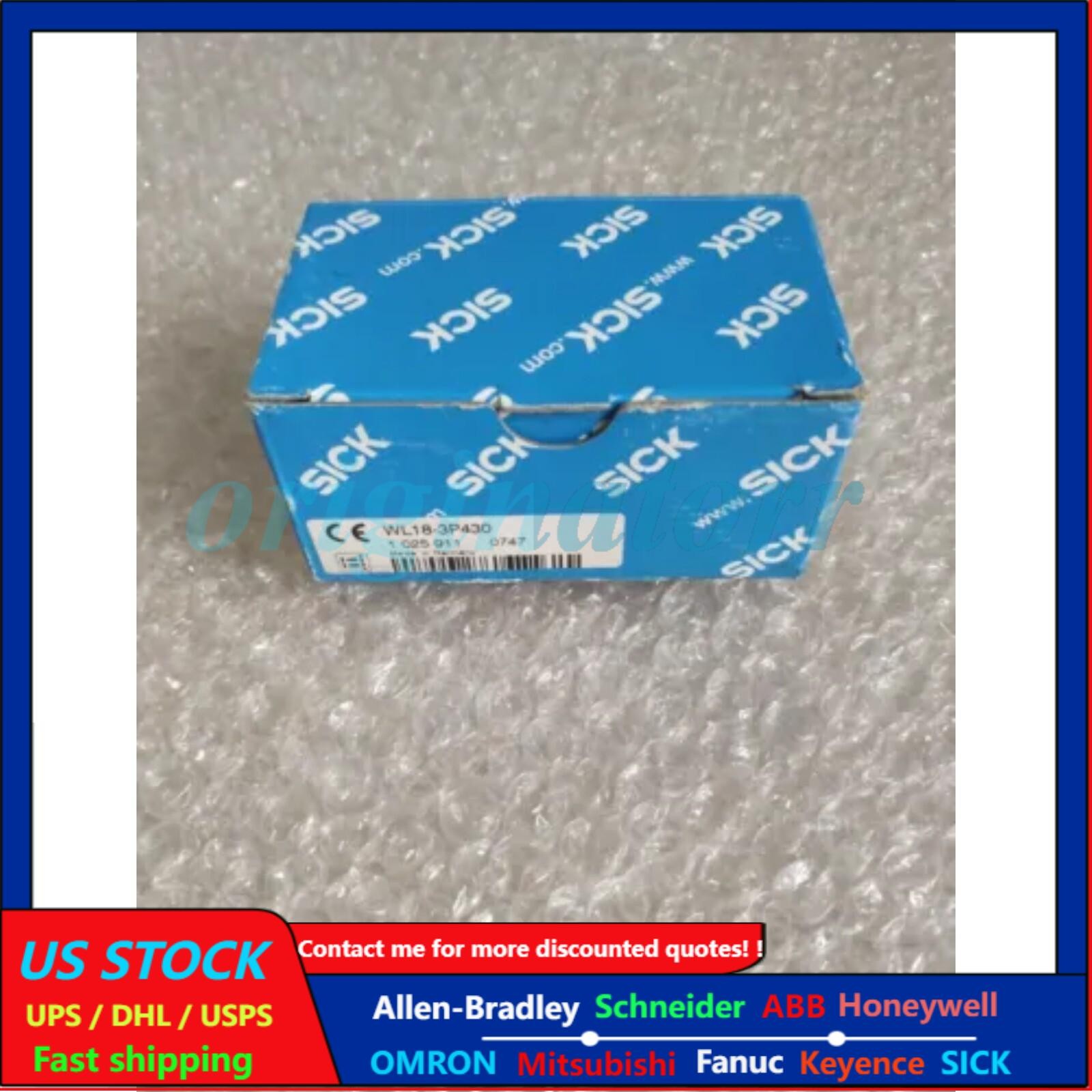 New Sick WL183P430 1025911 WL18-3P430 Photoelectric Switch