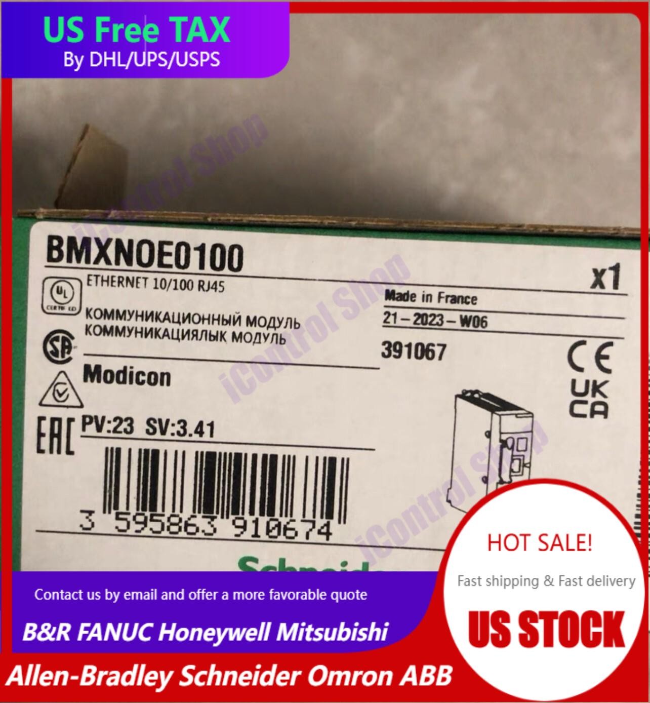 BMXNOE0100 100% PLC module controller, free of shipping US Free TAX